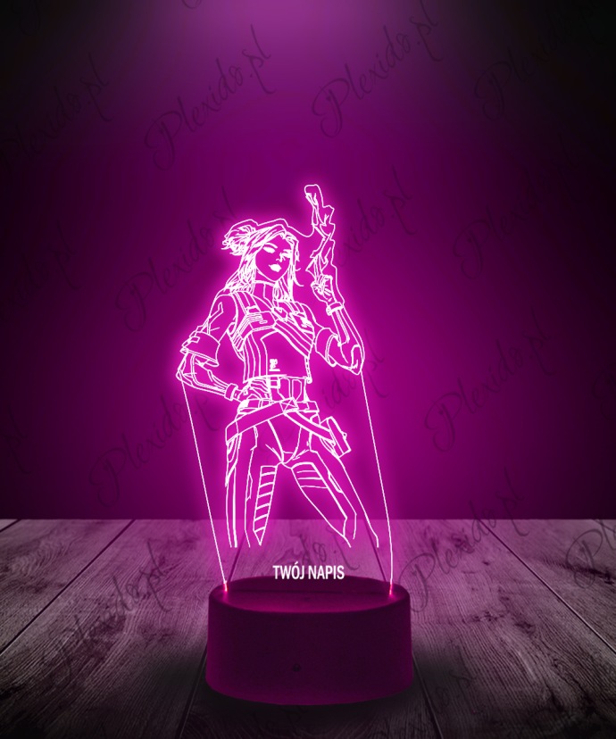 3D Plexido LED Lamp Valorant